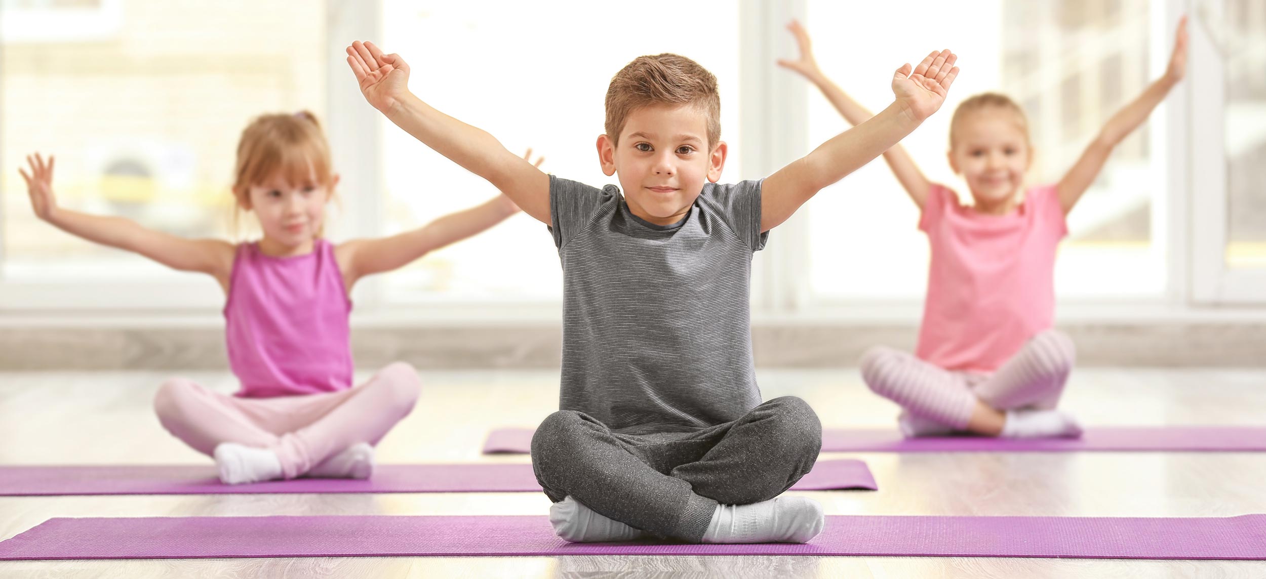 Party Details pose on mats